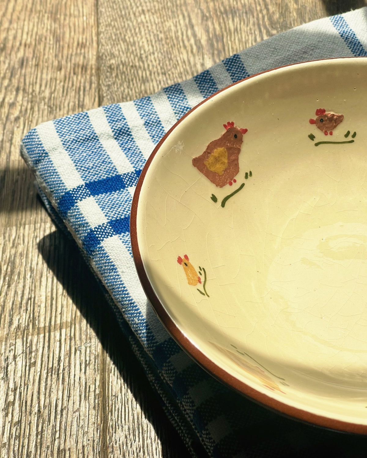 Blue Check Tablecloth