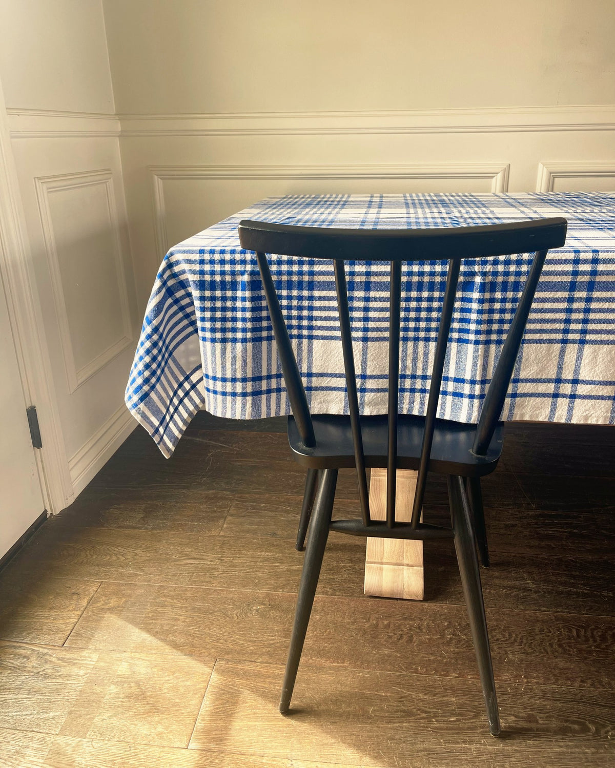 Blue Check Tablecloth