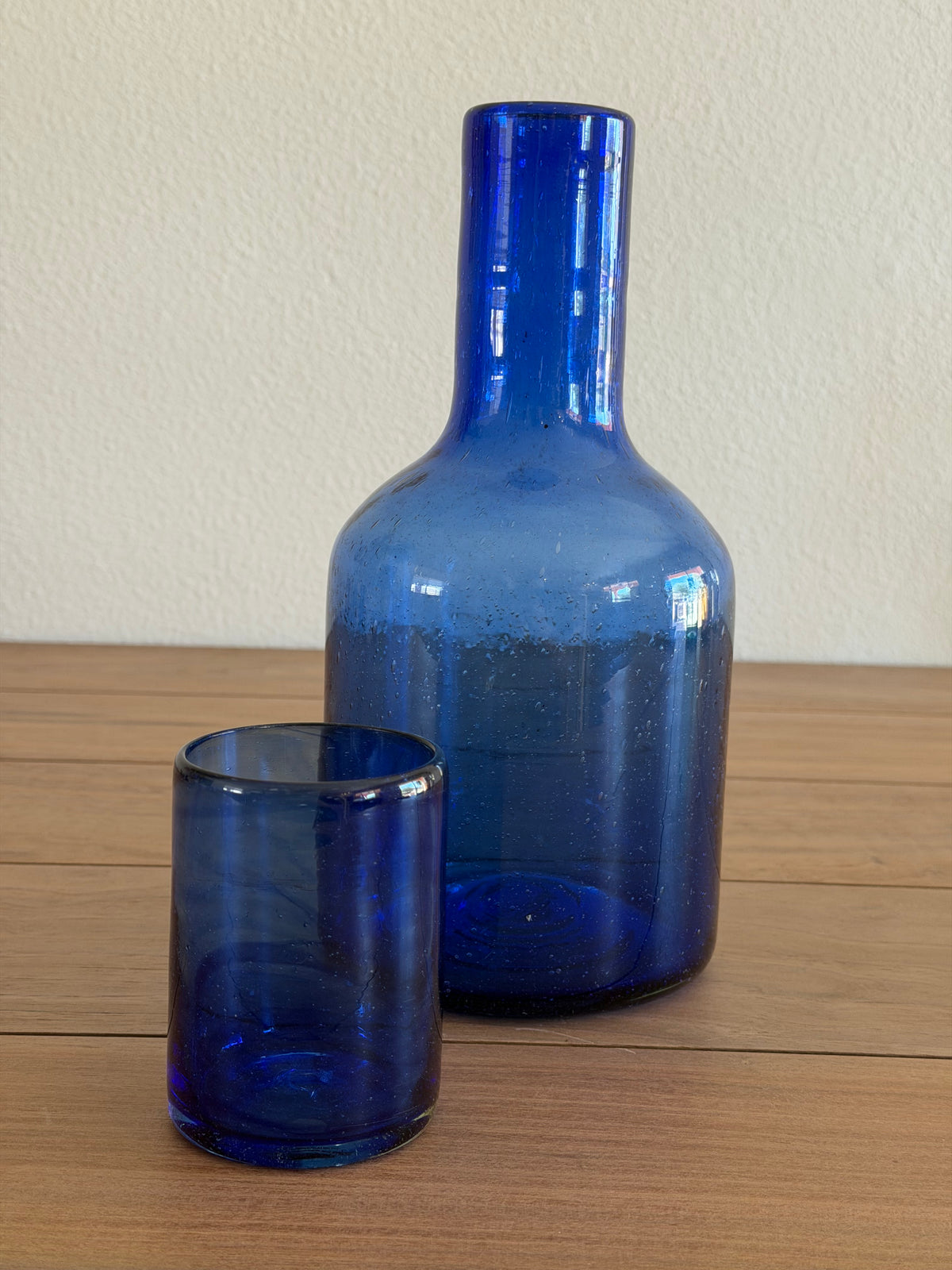 Handblown Bedside Carafe Set