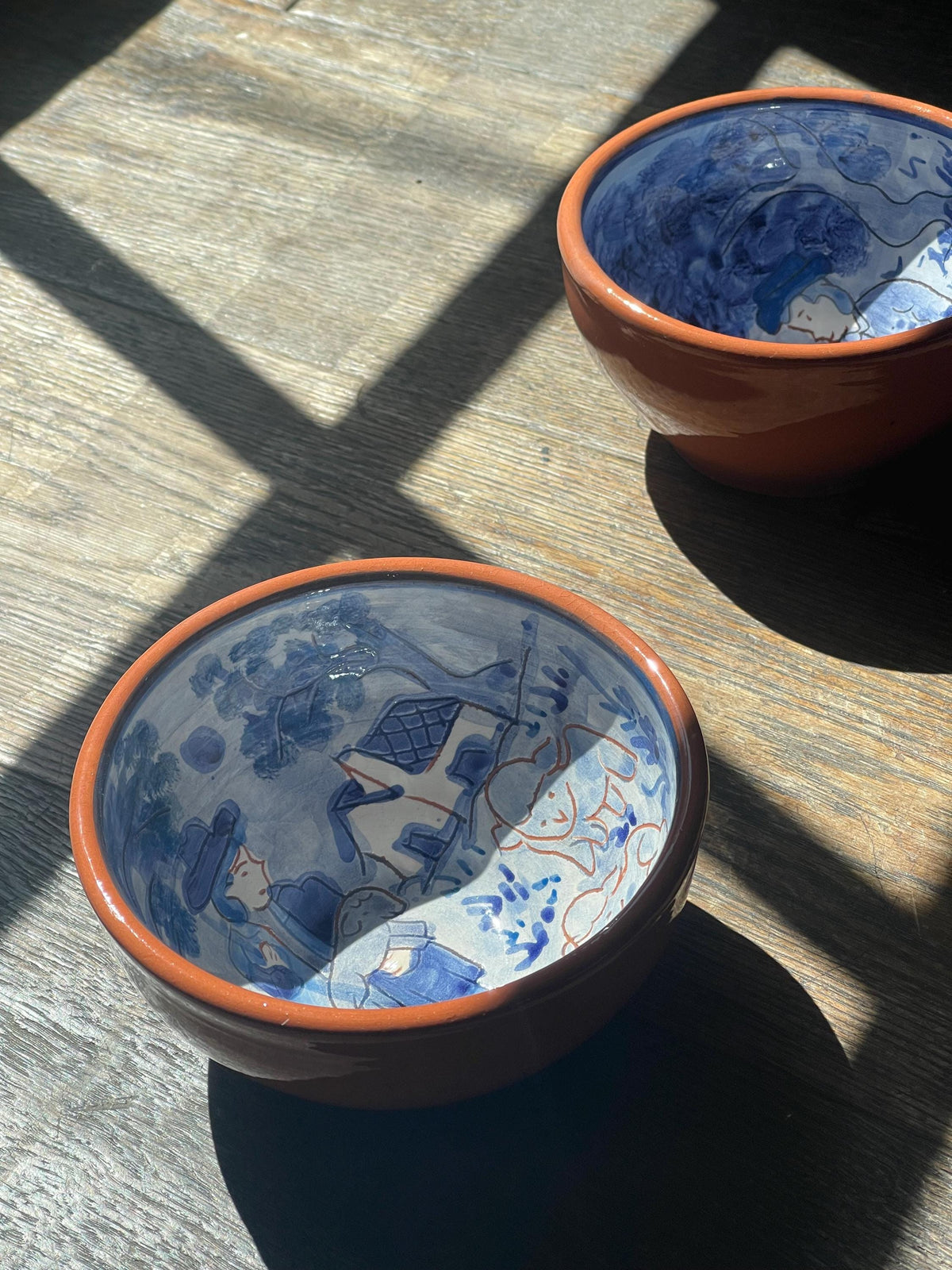 Hand-Painted Portuguese Ceramic Bowl