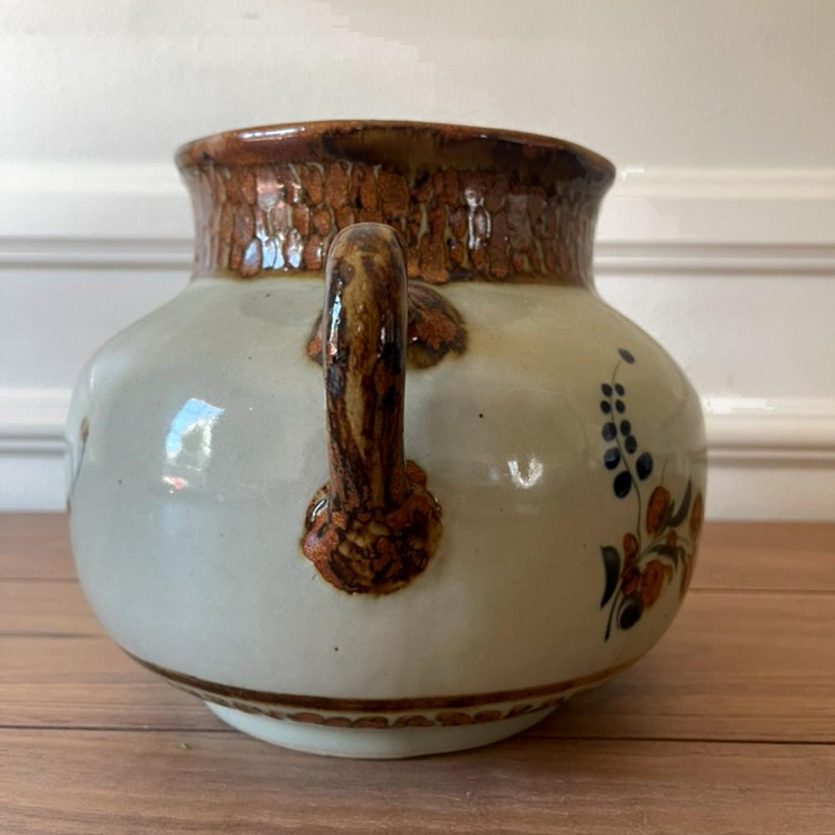 Double-Handled Folk Vase