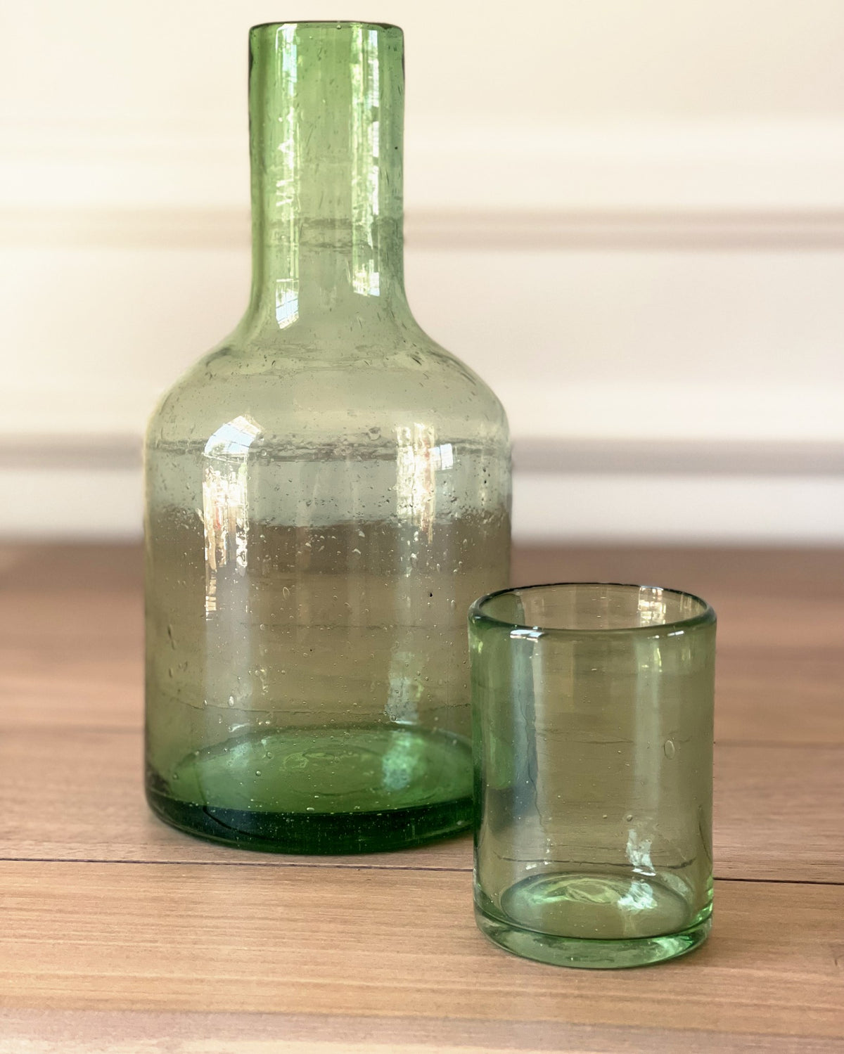Handblown Bedside Carafe Set