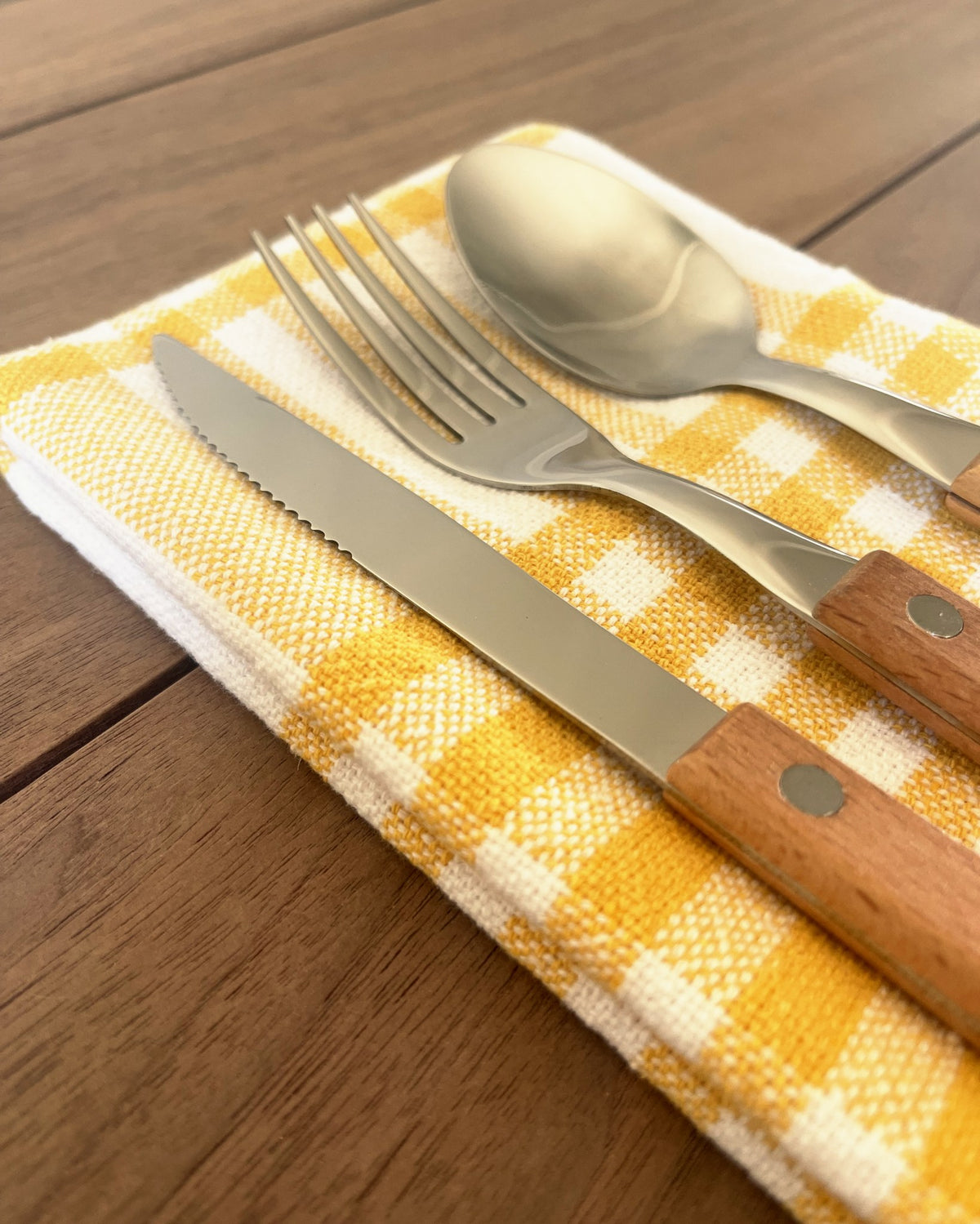 Yellow Check Tablecloth