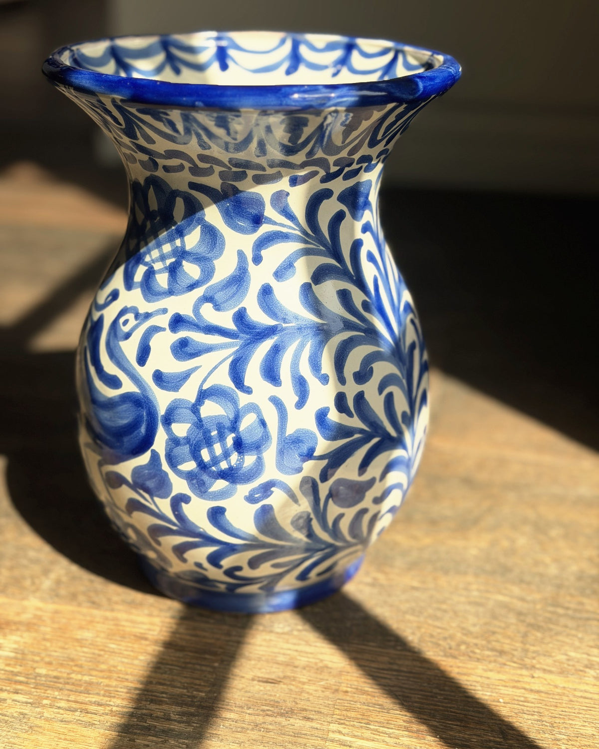 Granada Blue Bird Vase