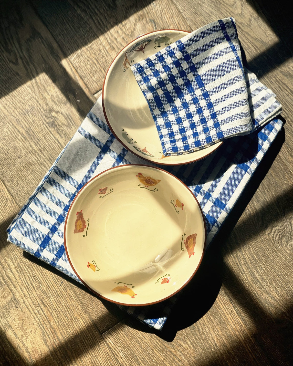 Blue Check Tablecloth