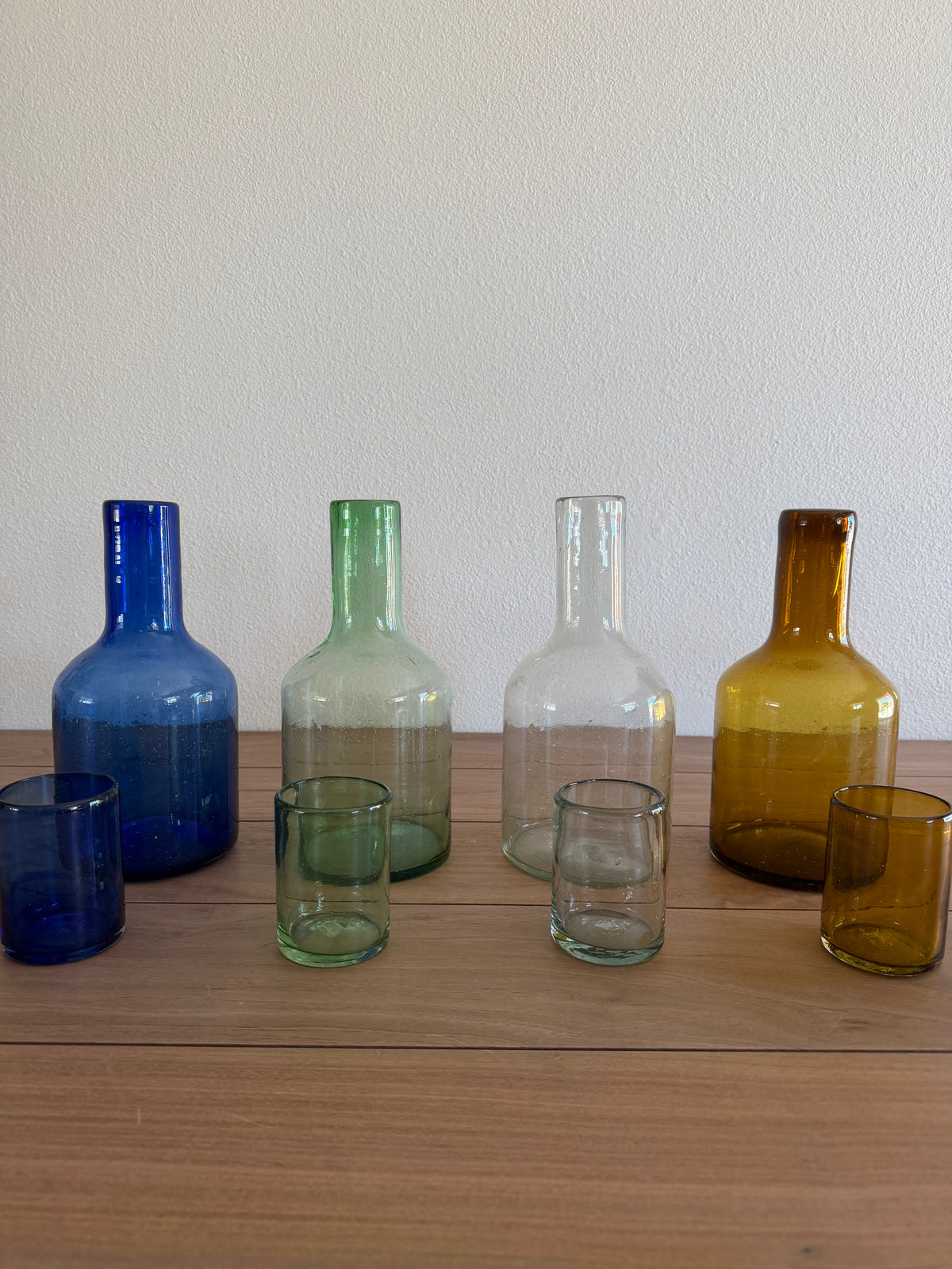 Handblown Bedside Carafe Set