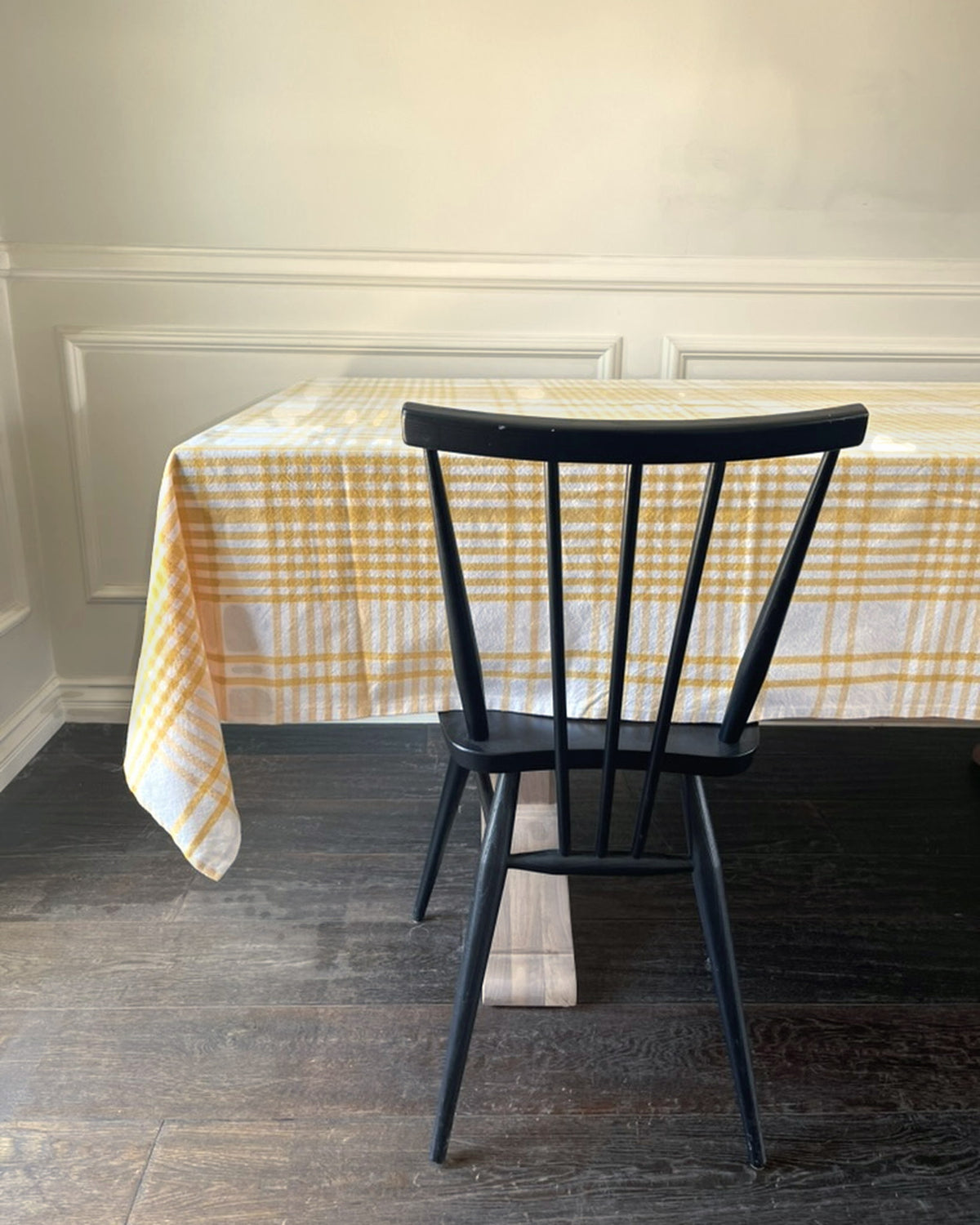 Yellow Check Tablecloth