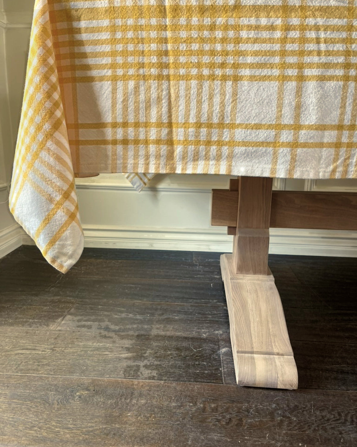 Yellow Check Tablecloth