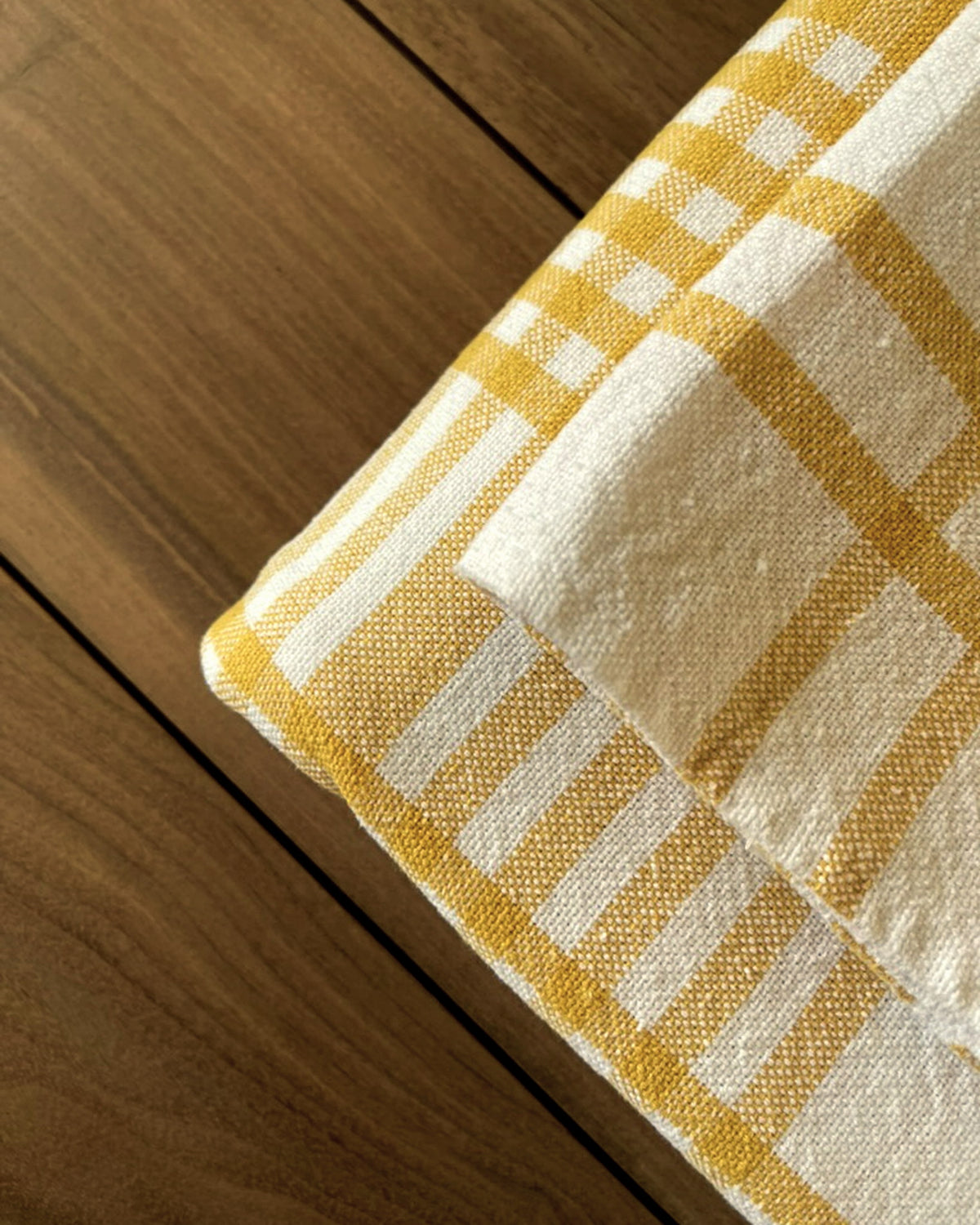Yellow Check Tablecloth