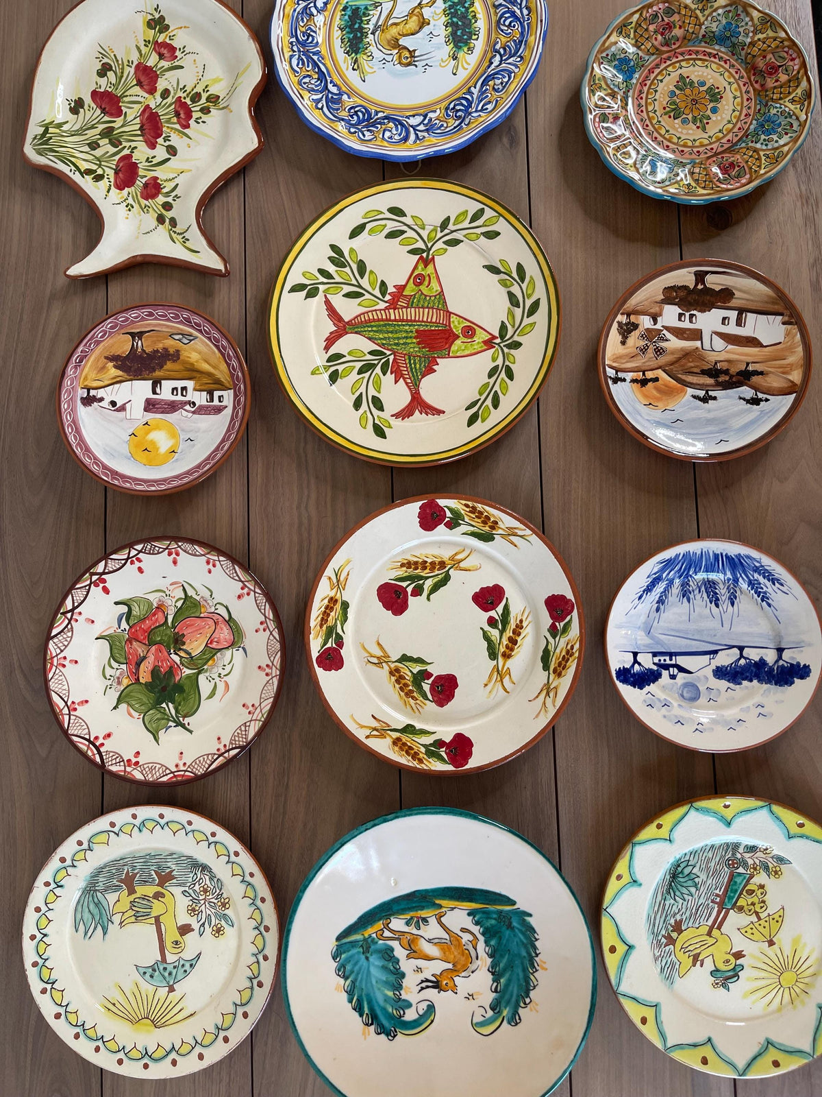 Hand-Painted Ceramic Decorative Plate