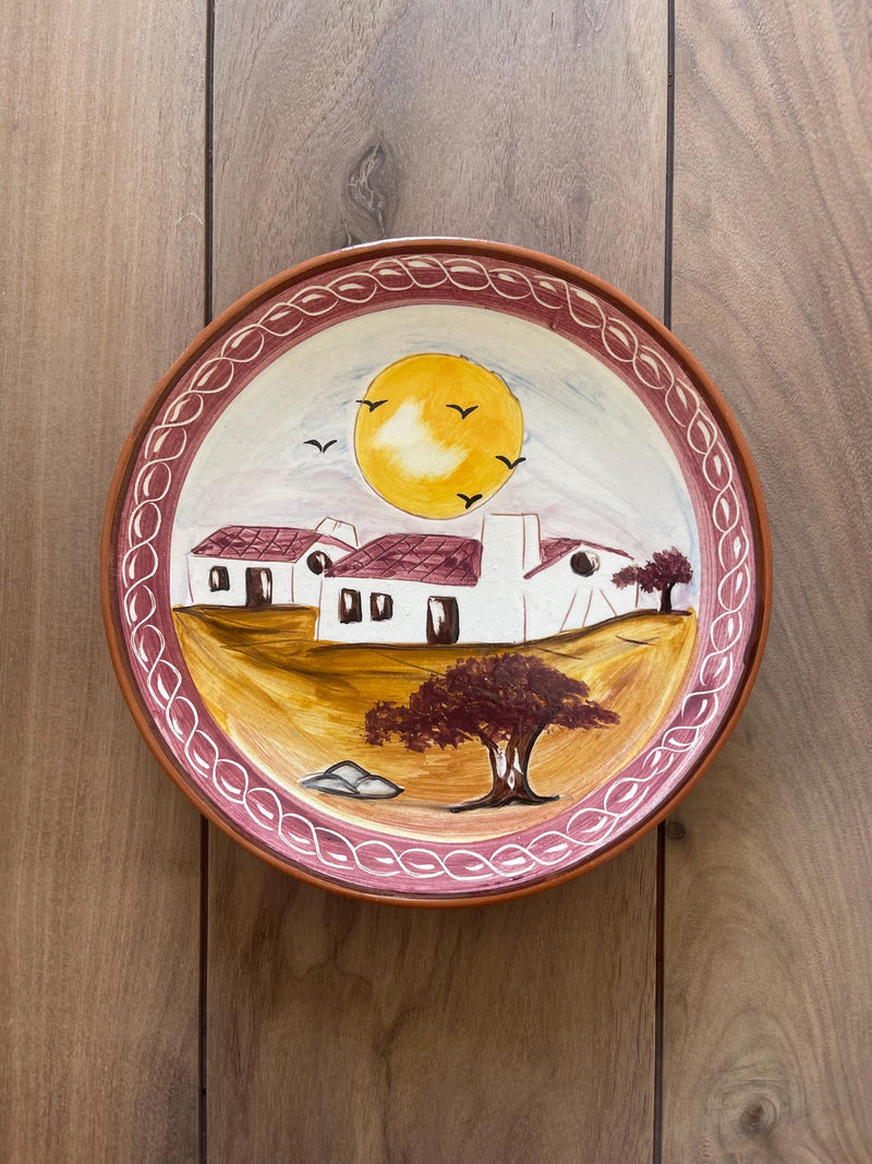 Small Hand-Painted Portuguese Landscape Plate