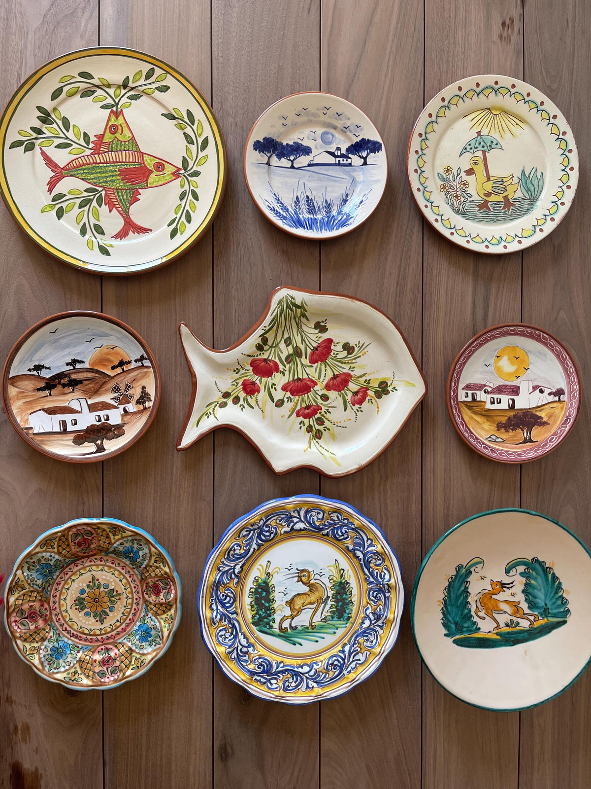 Hand-Painted Ceramic Decorative Plate