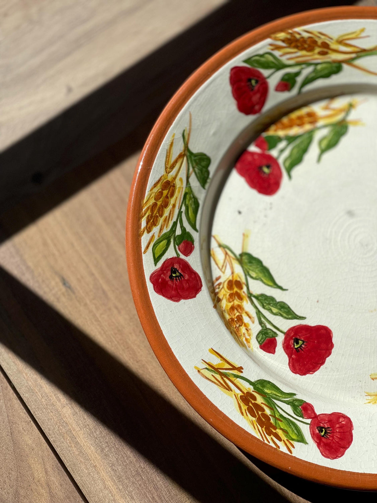 Poppy Wheat Plate