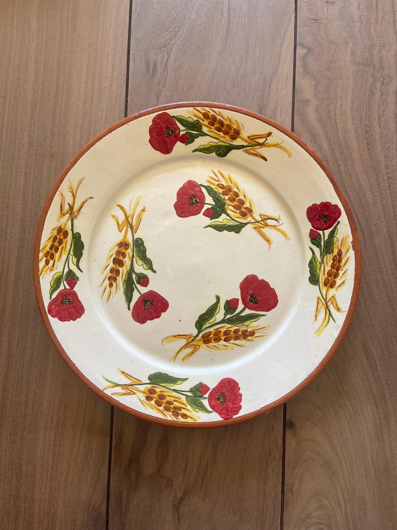 Poppy Wheat Plate