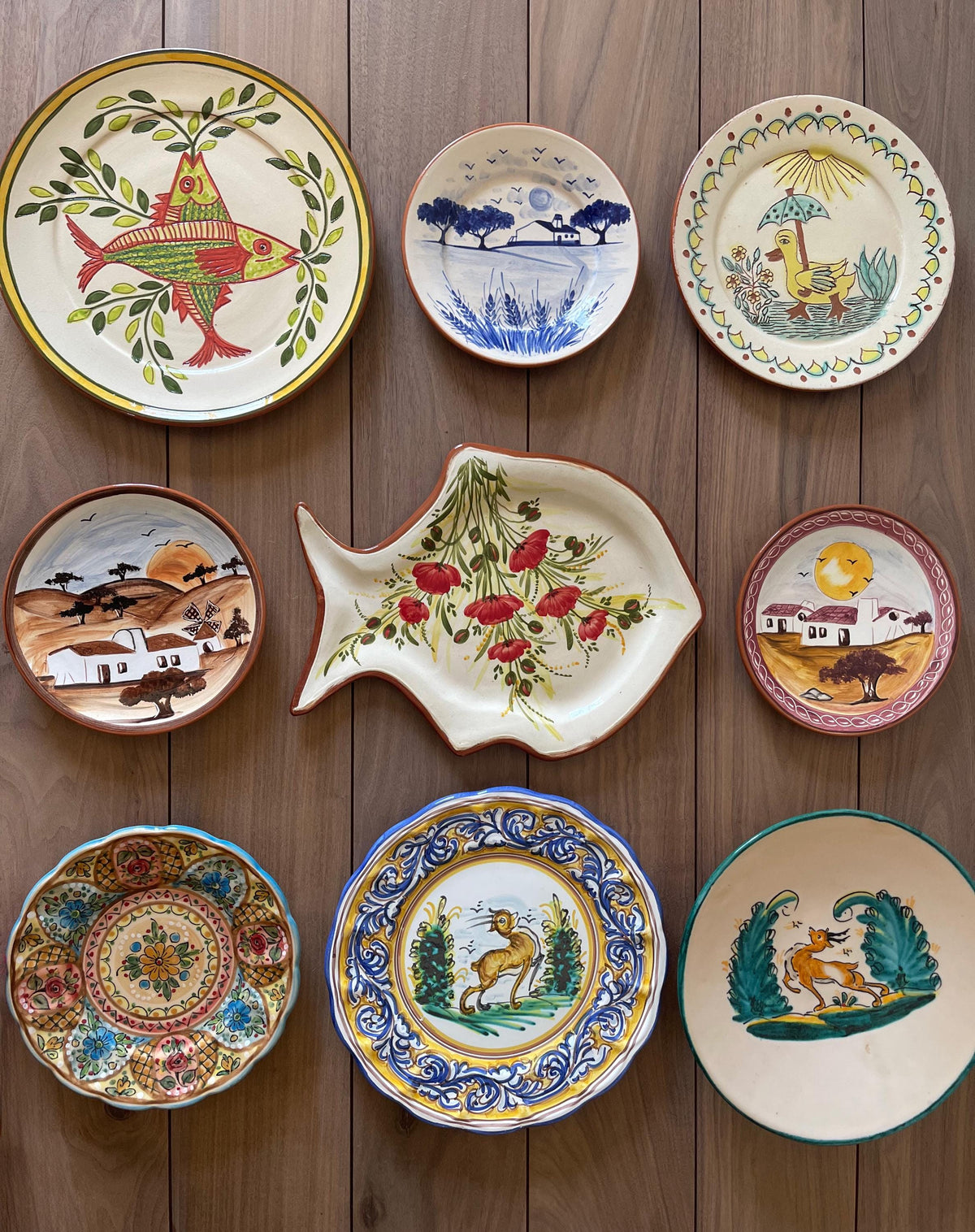 Hand-Painted Spanish Ceramic Plate