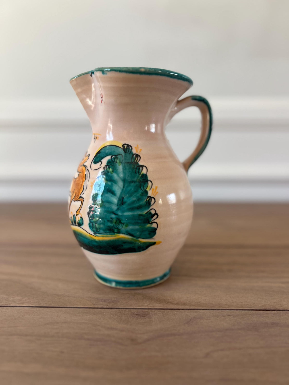 Vintage Spanish Ceramic Pitcher