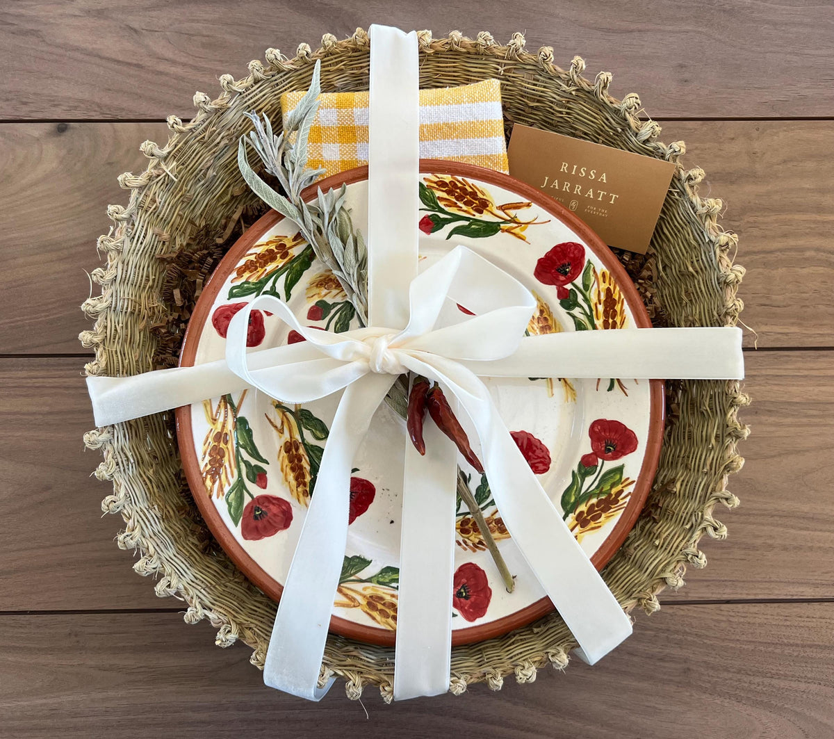 Poppy Wheat Plate