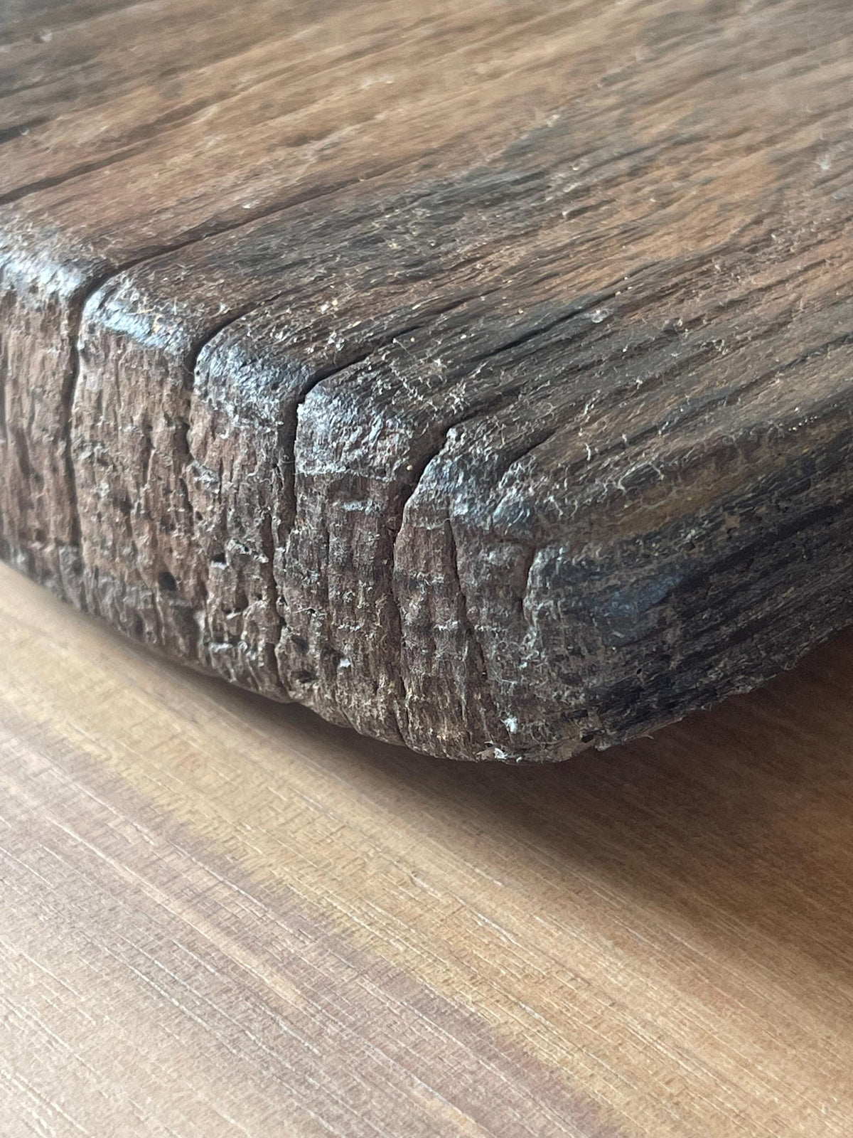 Vintage Hand-Carved Wooden Cutting Board