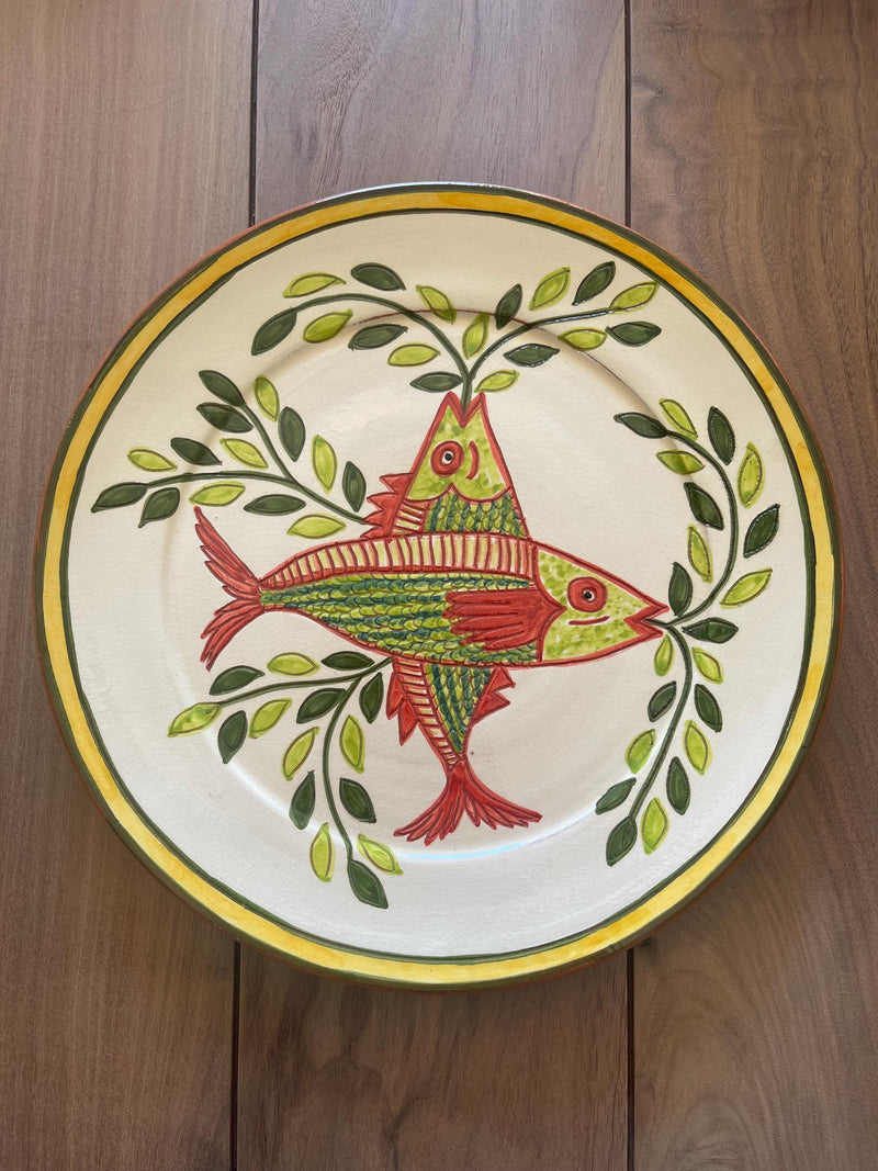 Hand Painted Corval Ceramic Plate