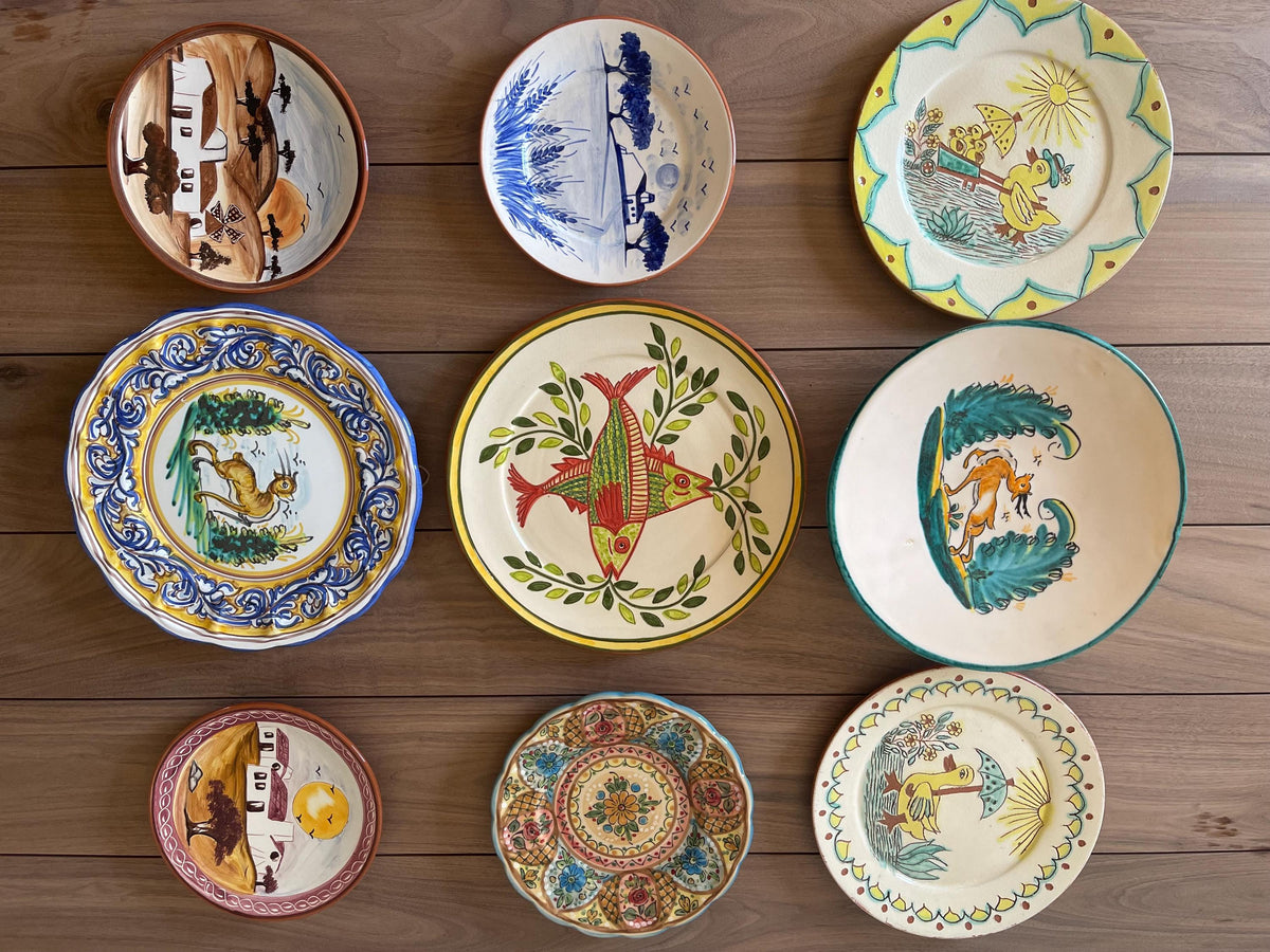 Hand Painted Corval Ceramic Plate