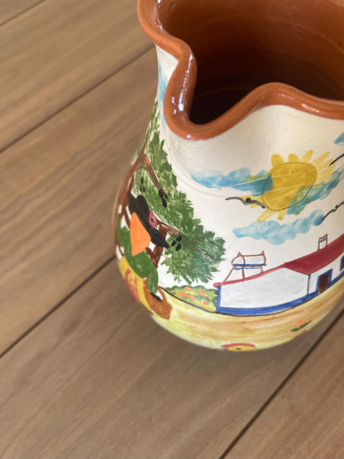 Corval Portugal Hand Painted Ceramic Pitcher