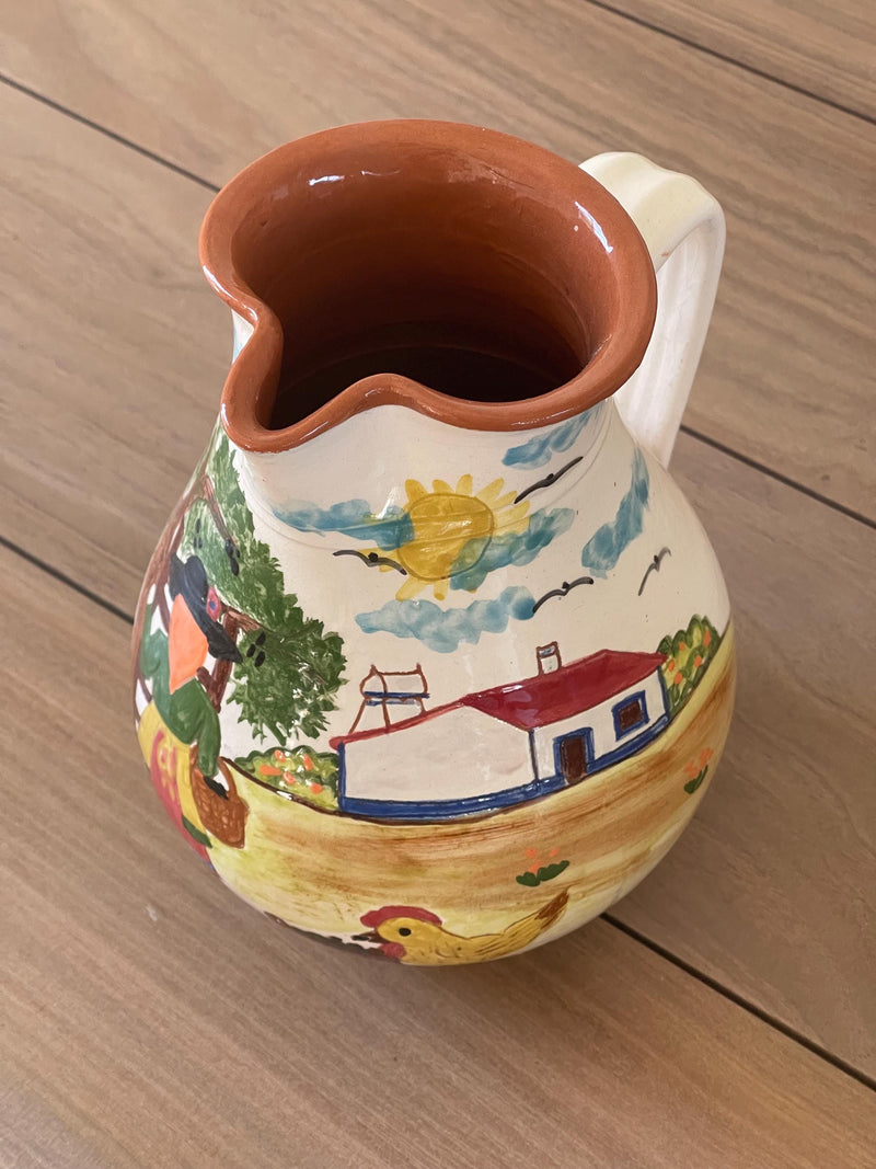 Corval Portugal Hand Painted Ceramic Pitcher