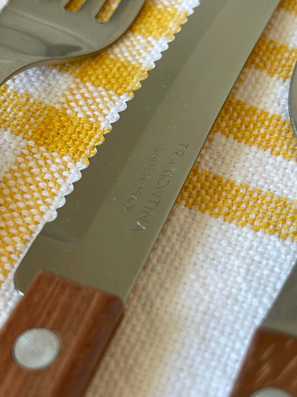 Wood Handle Flatware Set