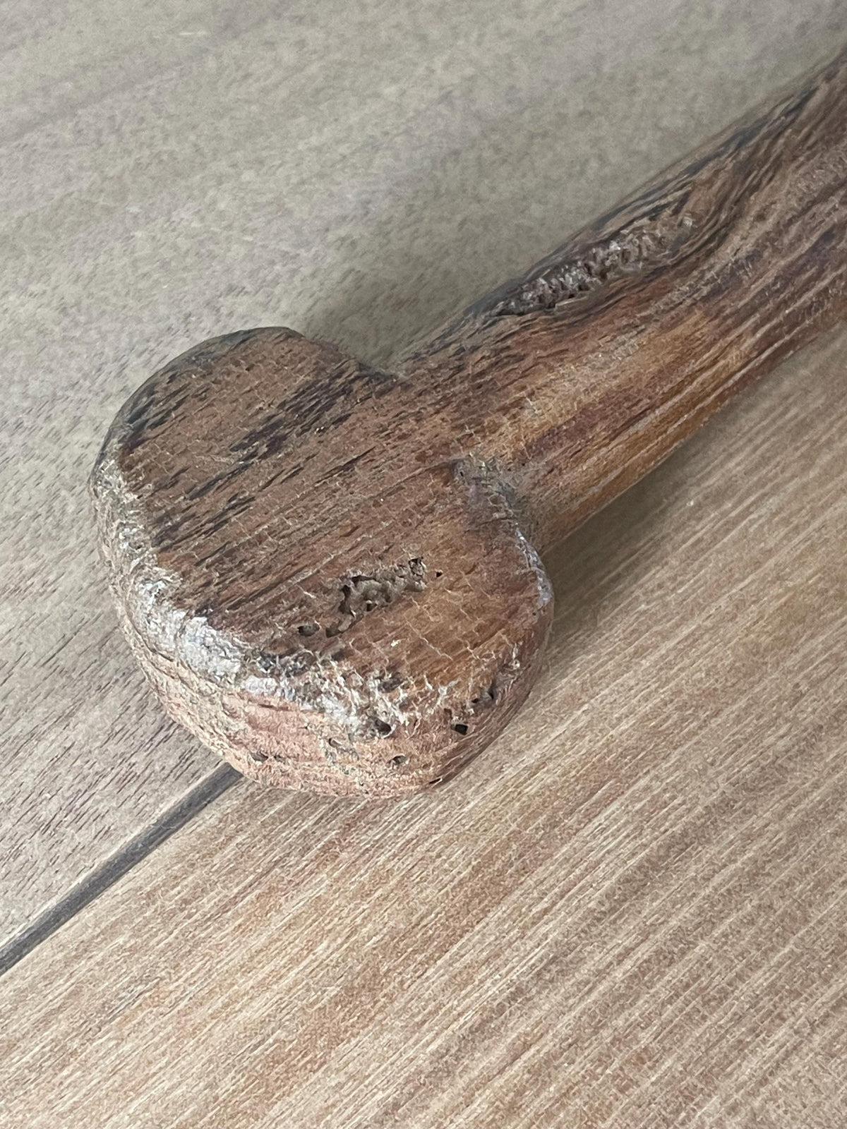 Vintage Hand-Carved Wooden Cutting Board