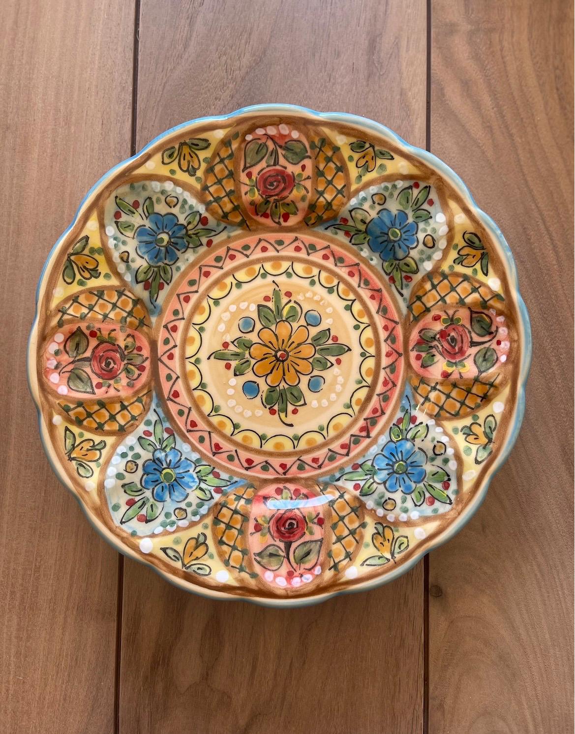 Hand Painted Spanish Ceramic Plate