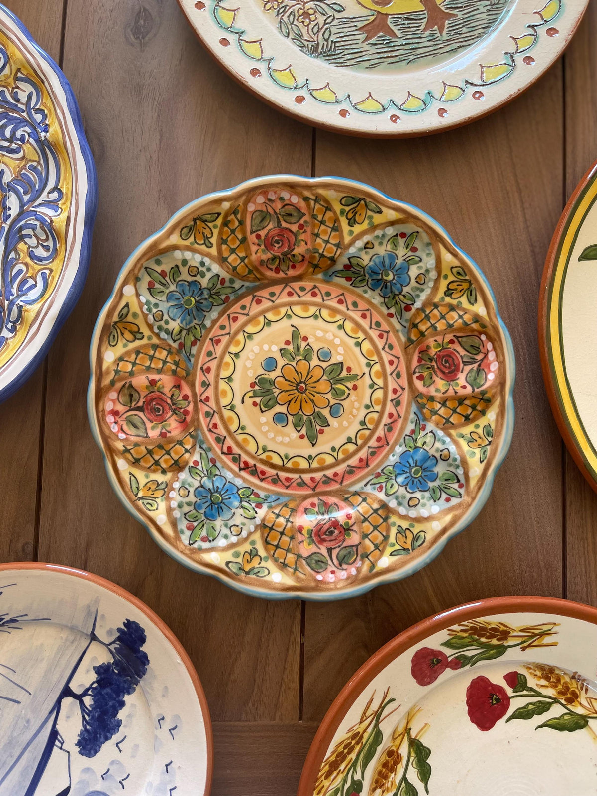 Hand Painted Spanish Ceramic Plate