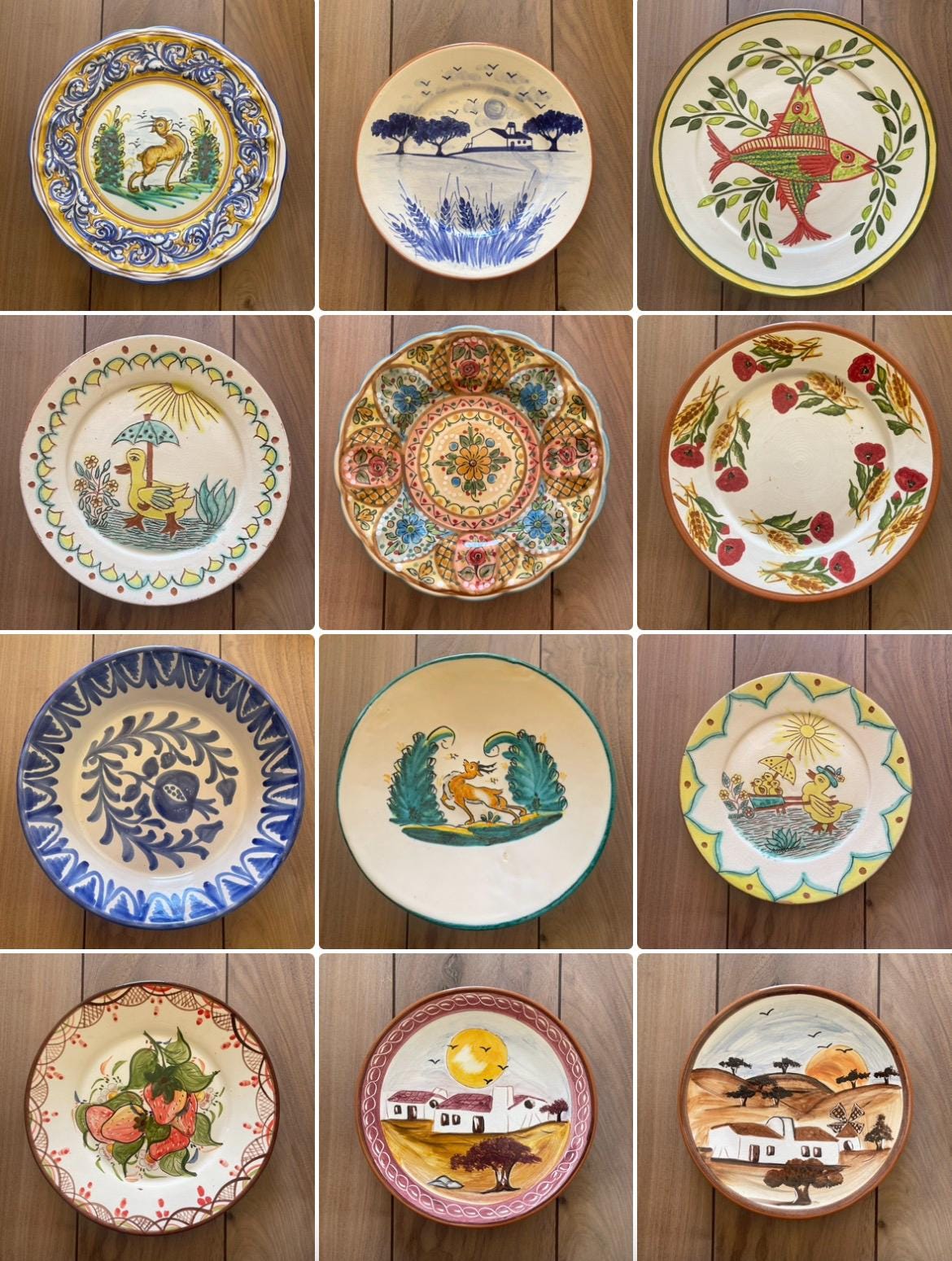 Hand Painted Corval Ceramic Plate
