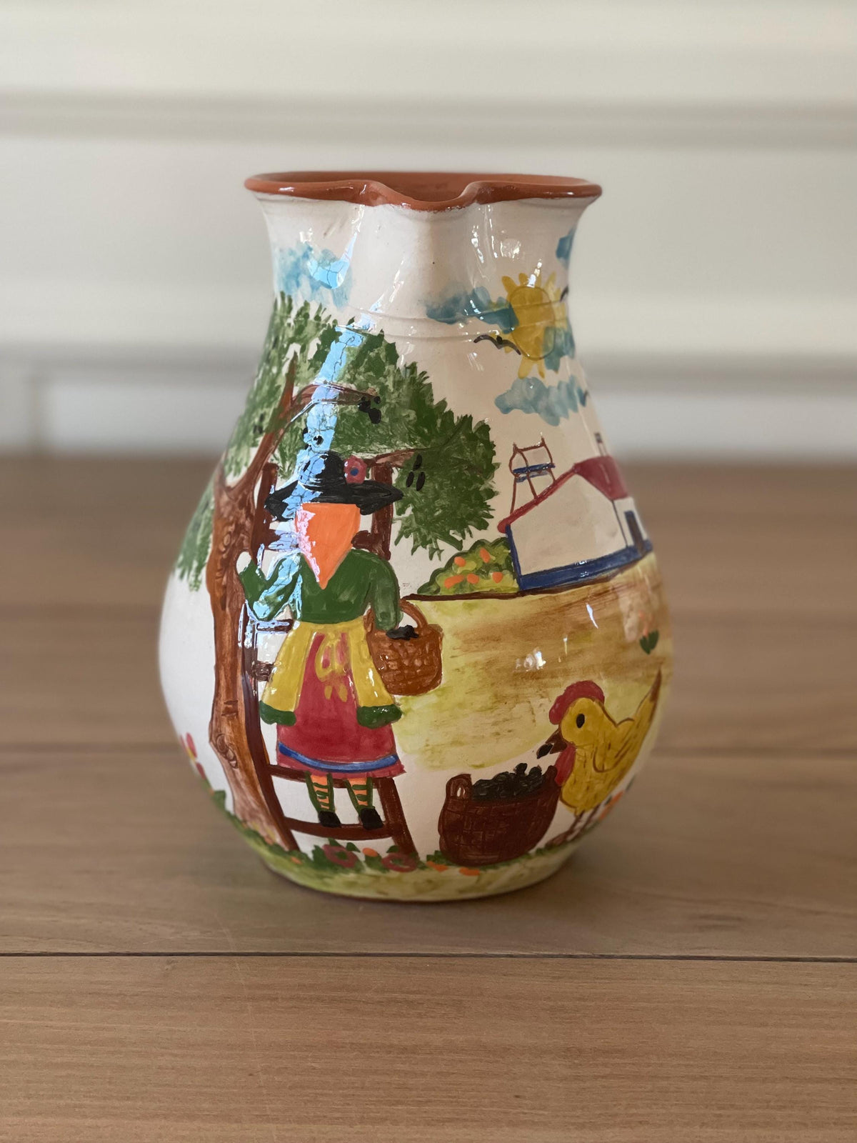 Corval Portugal Hand Painted Ceramic Pitcher