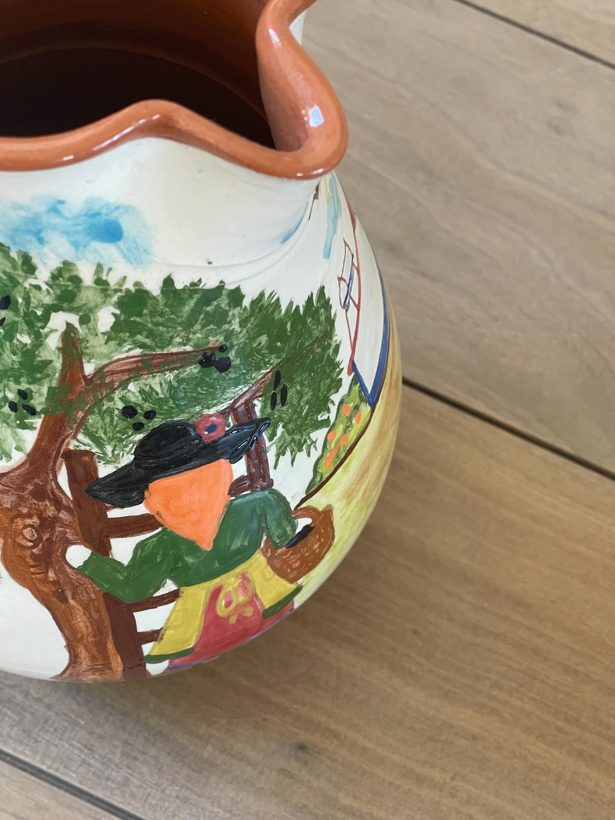 Corval Portugal Hand Painted Ceramic Pitcher