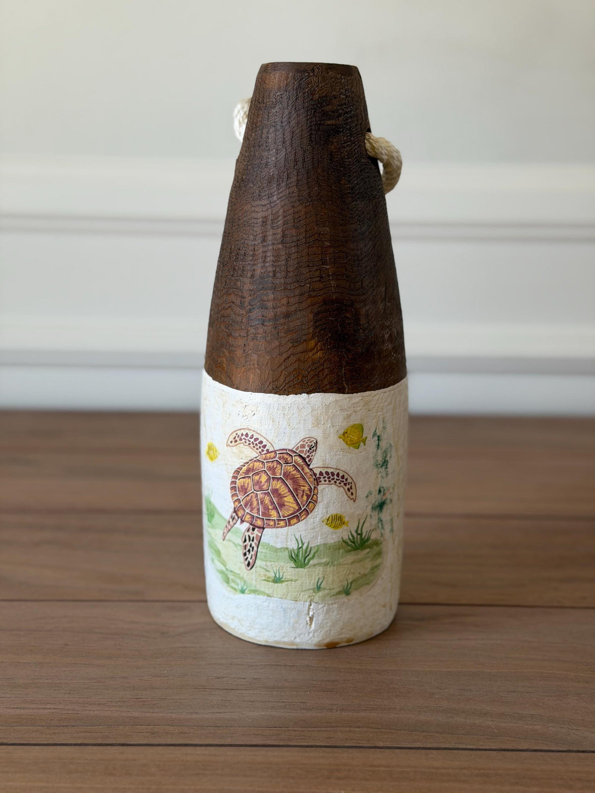 Vintage Hand-Painted Lobster Buoy Door Stop