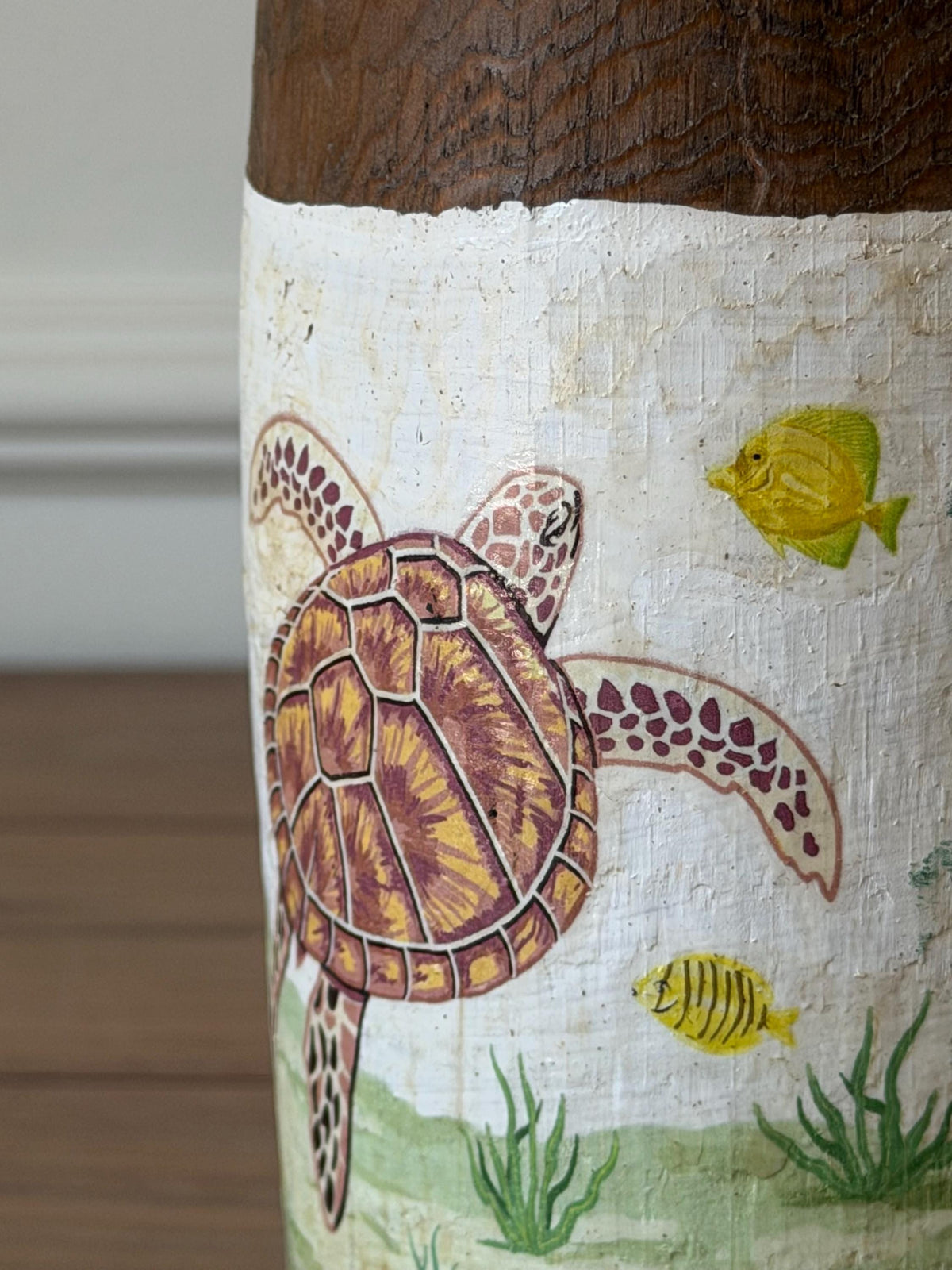 Vintage Hand-Painted Lobster Buoy Door Stop