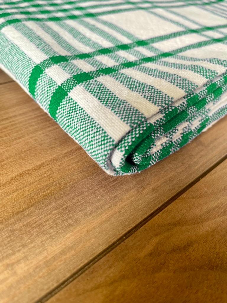 Green Check Tablecloth