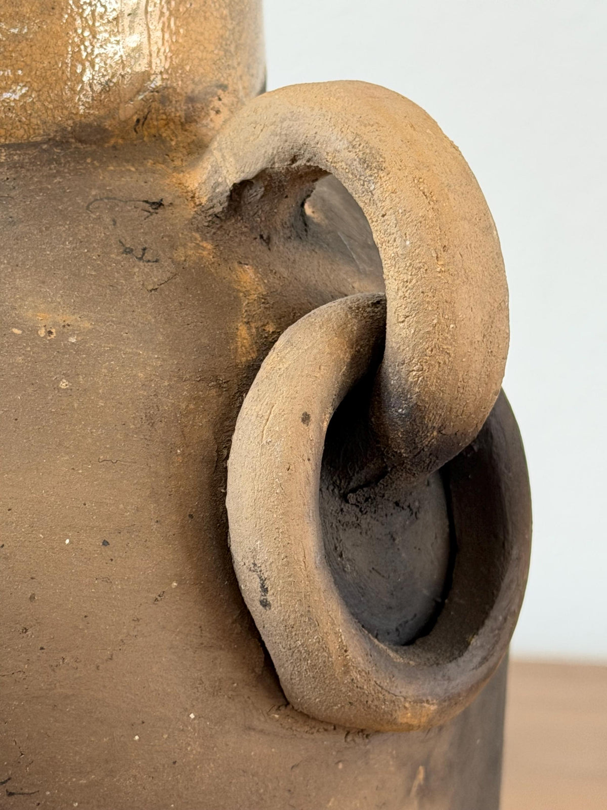 Oaxaca Ring Handle Terracotta Vase
