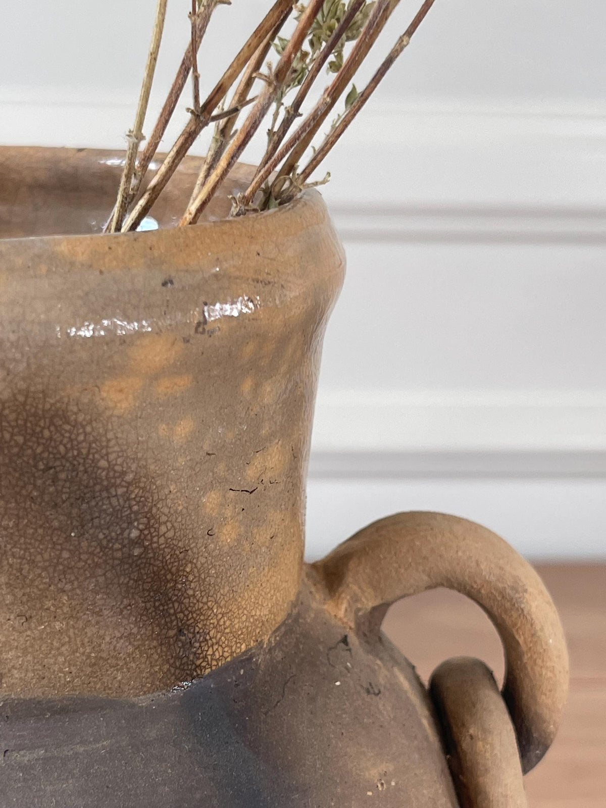 Oaxaca Ring Handle Terracotta Vase