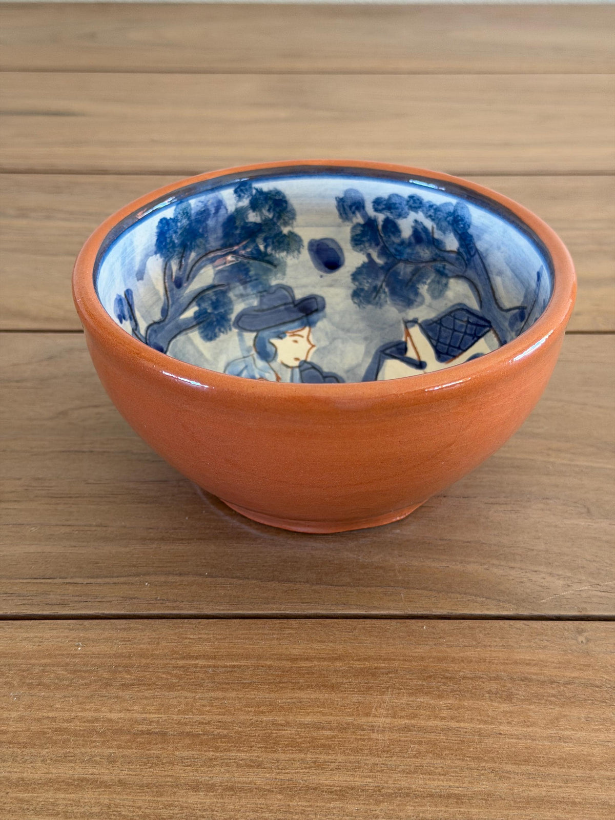 Hand-Painted Portuguese Ceramic Bowl
