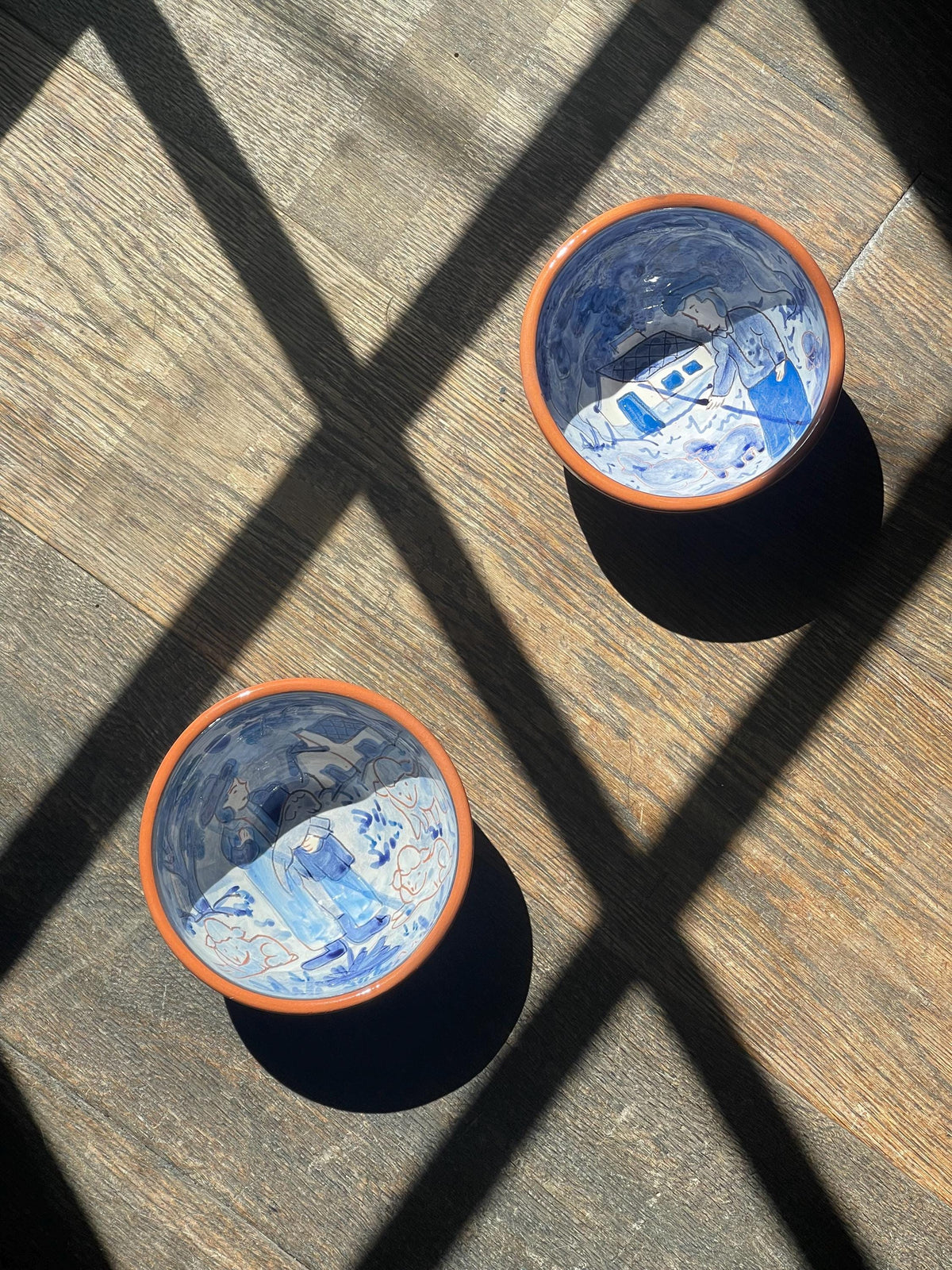 Hand-Painted Portuguese Ceramic Bowl