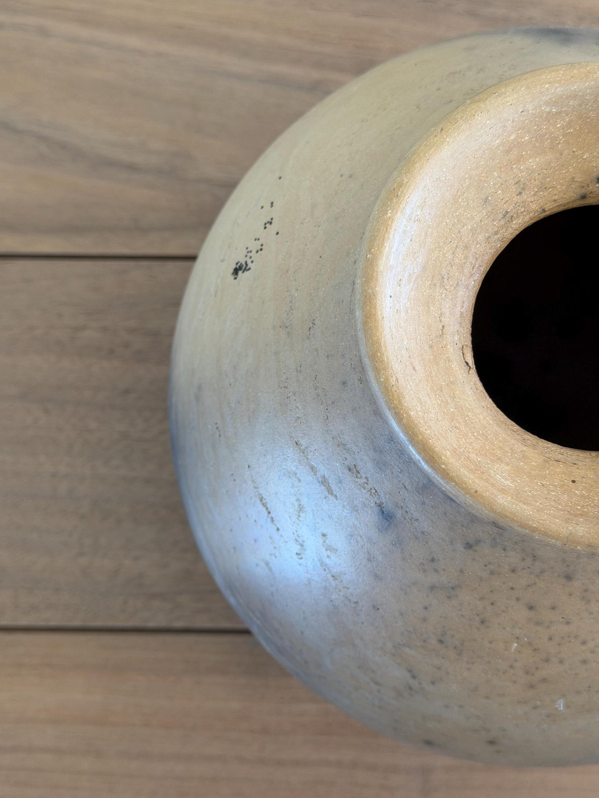 Vintage Oaxacan Burnished Clay Vase