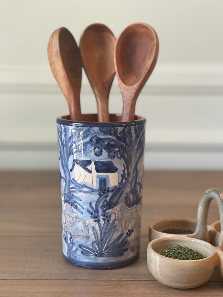 Hand-Carved Serving Spoon
