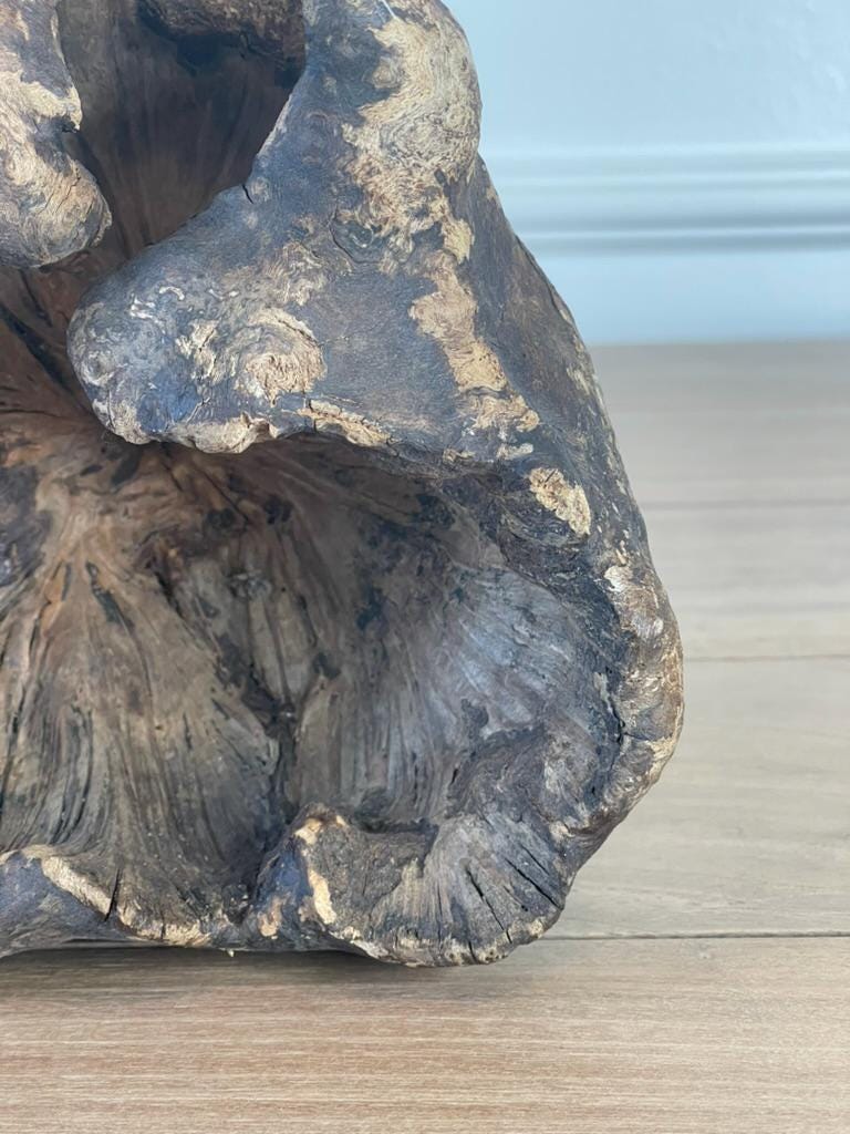 Natural Wood Burl Sculpture