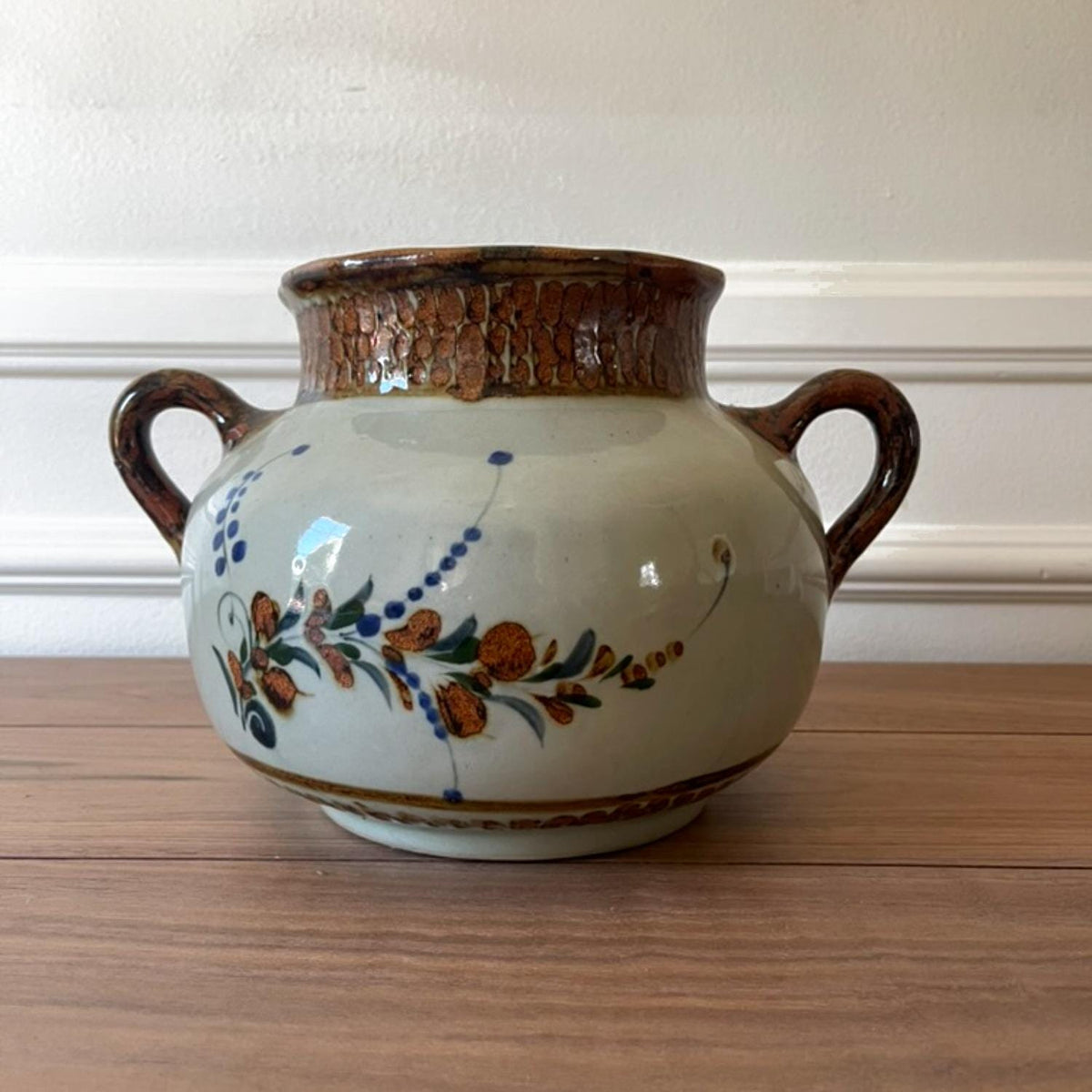 Double-Handled Folk Vase