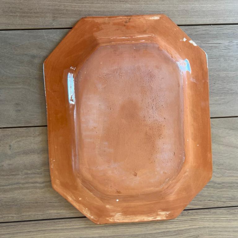 Hand-Painted Portuguese Ceramic Serving Tray