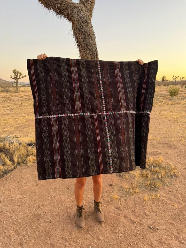 Vintage Guatemalan Black Textile