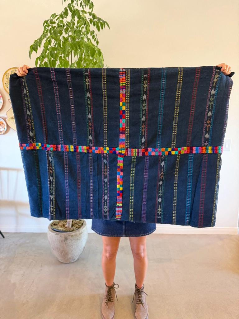 Vintage Guatemalan Embroidered Textile