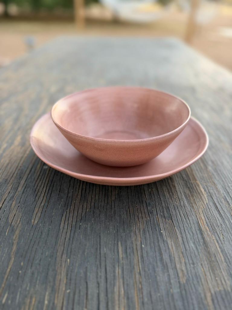 French Rose Stoneware Bowl