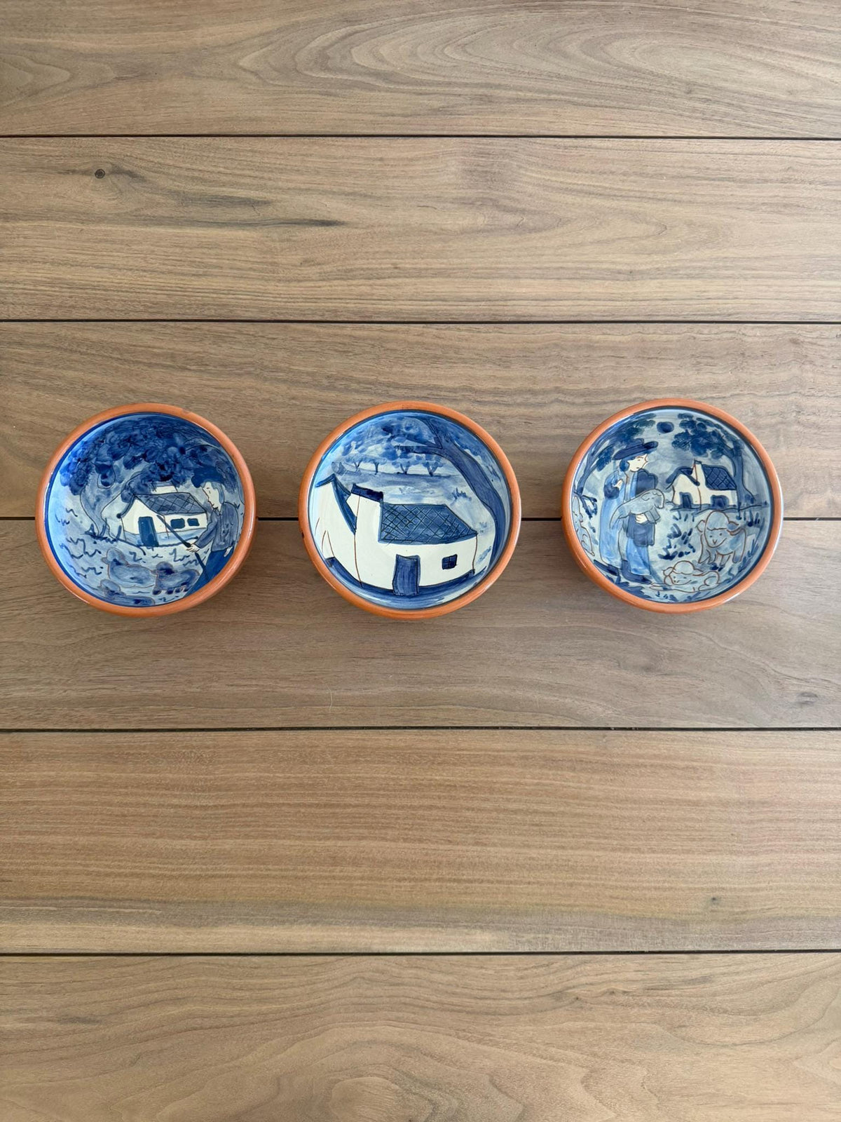 Hand-Painted Portuguese Ceramic Bowl