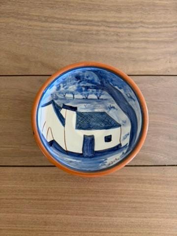 Hand-Painted Portuguese Ceramic Bowl